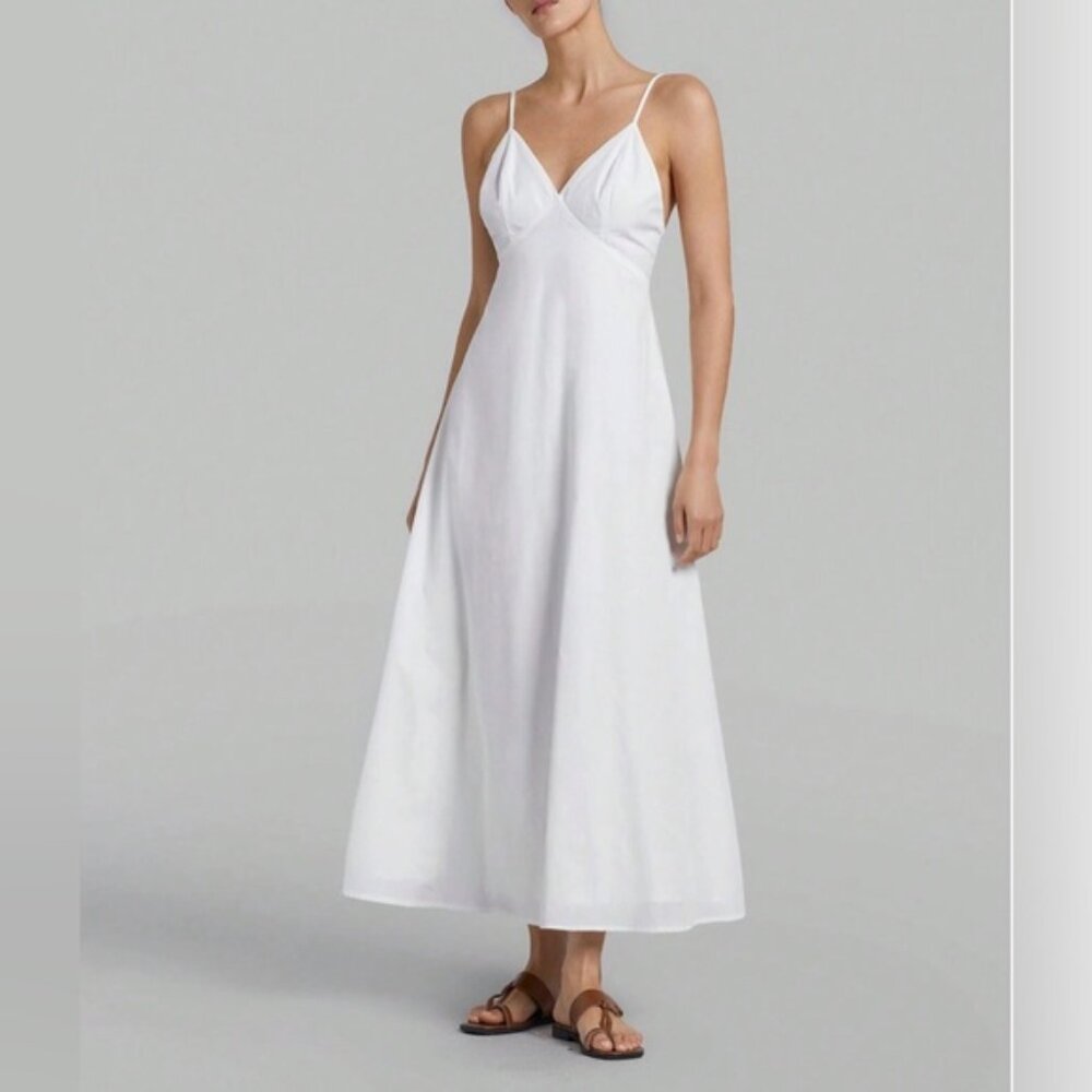 LAST ONE 🔥 Boho Low Back Maxi Dress White